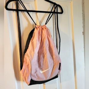 Nike drawstring backpack bag - pink and black
